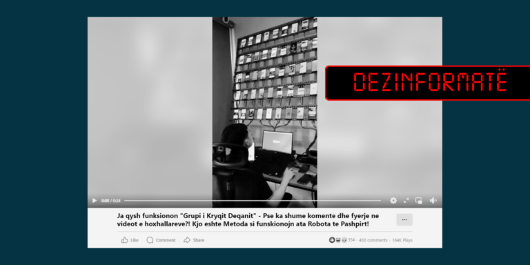 Pretendohet rrejshëm se pamjet paraqesin funksionimin e “Lëvizjes për braktisjen vullnetare të fesë islame”