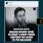 Titull çorientues, Pahor nuk është emëruar emisar për dialogun