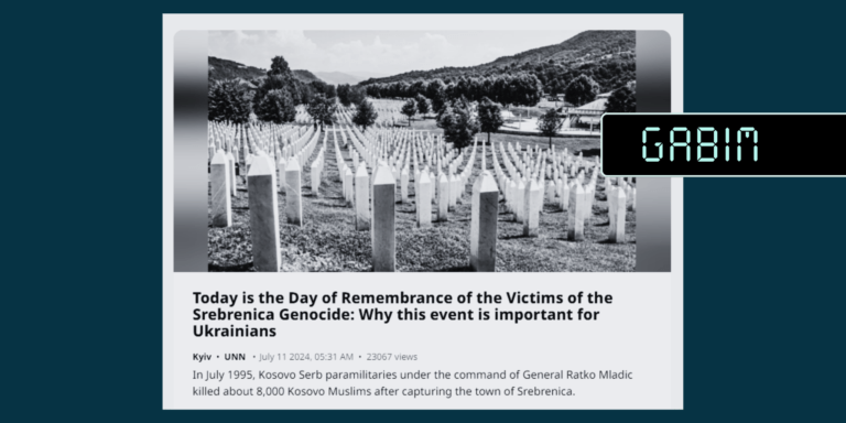 Mediumi ukrainas raporton gabimisht se në Srebrenicë janë vrarë 8000 myslimanë të Kosovës