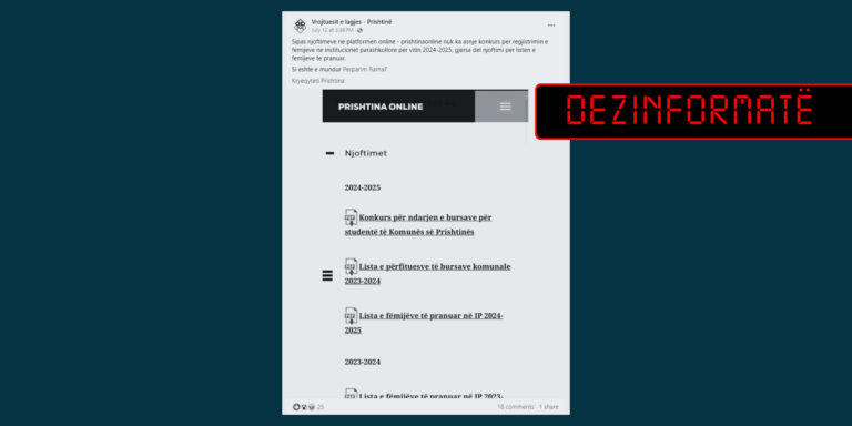 Komuna e Prishtinës nuk e ka publikuar listën e fëmijëve të pranuar në institucionet parashkollore, pa e publikuar paraprakisht konkursin