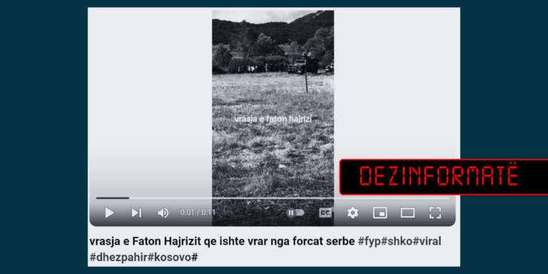 Me anë të një videoje të vjetër pretendohet rrejshëm se shfaqet momenti i vrasjes së Faton Hajrizit