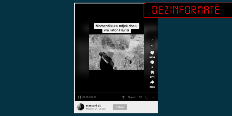 Video e vjetër e xhandarmërisë rumune paraqitet rrejshëm si e aksionit policor ndaj Faton Hajrizit në Serbi
