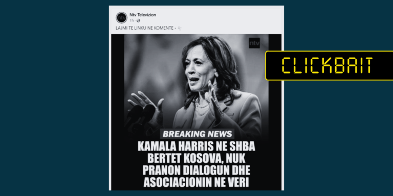 Pretendim i pasaktë se Kamala Harris është shprehur kundër dialogut dhe asociacionit për Kosovën
