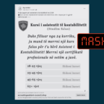 Pretendimi se ofrohet kurs online falas për “Asistent Kontabiliteti”, është i rremë