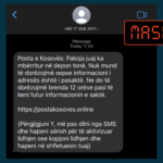SMS që bën thirrje për të klikuar një vegëz nuk u dërgua nga Posta e Kosovës, është mashtrim