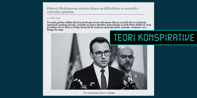 Pretendohet pa fakte se ndalimi i dinarit serb në Kosovë është si qëllim i Kurtit për të dëbuar serbët