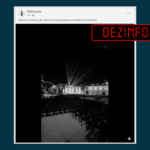 Me anë të një video-materiali që lidhet me një koncert tjetër, paraqitet rrejshëm se koncerti për nder të mërgatës ka dështuar