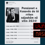 Rritja e pretenduar e pensioneve, e rreme