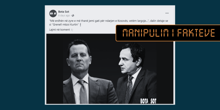 Opinioni i Surroit për rrëzimin e “Qeverisë Kurti 1” paraqitet si deklaratë e ardhur nga Richard Grenell