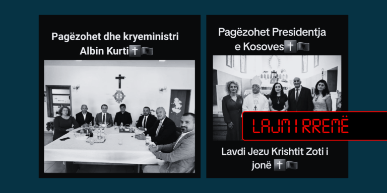 Pretendim i rremë se Kurti dhe Osmani janë pagëzuar