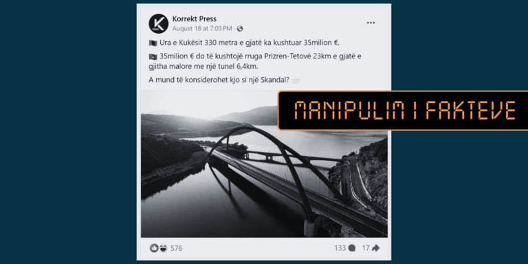 Rruga Prizren – Tetovë së bashku me tunelin 6.4 kilometra nuk do të kushtojë 35 milionë euro, por rreth 200 milionë