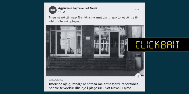 Përmes titullit nuk qartësohet se ngjarja ka ndodhur në Bosnjë