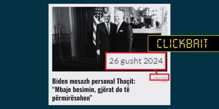 Në titull s’tregohet se bëhet fjalë për letër të vitit 2019