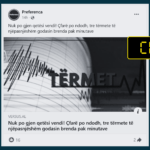 Publikohet lajm i vjetër për tërmete në Greqi, duke mos sqaruar në titull se ku kanë ndodhur ato