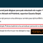 Pretendim i pakonfirmuar se është arrestuar i dyshuari për sulm ndaj një qytetari në Aktash