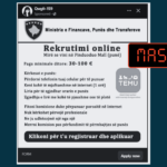 Mundësi e rreme pune në emër të Ministrisë së Financave, Punës dhe Transfereve