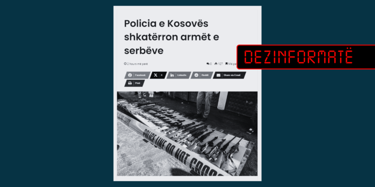 Pretendim i rremë se armët e shkatërruara nga Policia e Kosovës ishin të serbëve