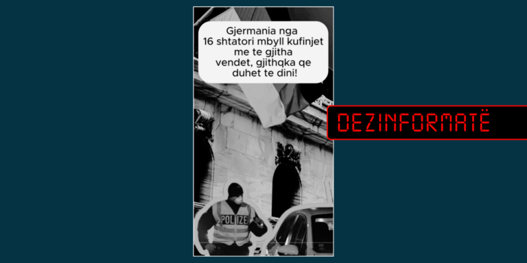 Pretendim i rremë se Gjermania ka mbyllur kufijtë