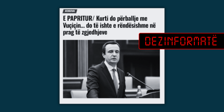 Titull çorientues, citati paraqitet si fakt i kryer