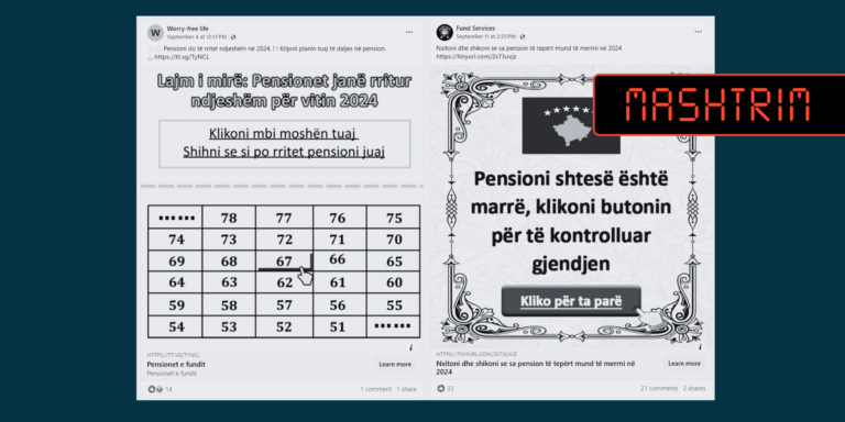 Pretendime të rreme për rritje të pensioneve