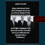 Pretendim i rremë se Erdogan viziton Tiranën dhe Beogradin, me qëllim ndarjen e Kosovës