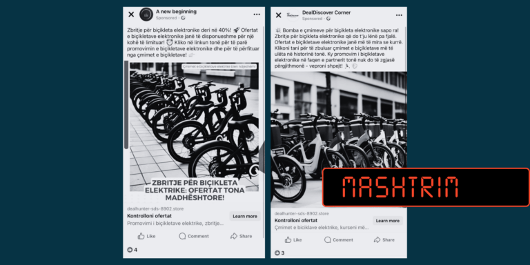 Oferta të rreme me biçikleta elektrike