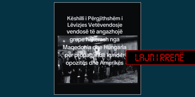 Pretendim i rremë se LVV ka vendosur të angazhojë hakerë për propagandë kundër opozitës në Kosovë dhe kundër Amerikës