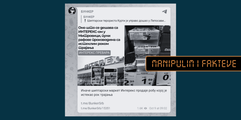 Hapja e një marketi shqiptar në veri, cak i manipulimit nga një llogari në gjuhën serbe në “Telegram”