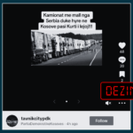 Fotografia nuk paraqet kamionët nga Serbia duke hyrë në Kosovë, ajo është e realizuar në Gjermani