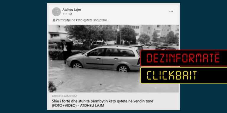 Pretendohet rrejshëm për përmbytje të qyteteve në Shqipëri