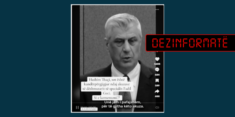 Jo, Thaçi nuk i është kundërpërgjigjur Fadil Gecit gjatë dëshmisë së tij