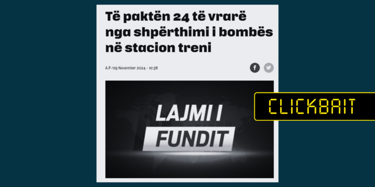 Në titull nuk sqarohet se ngjarja ka ndodhur në Pakistan