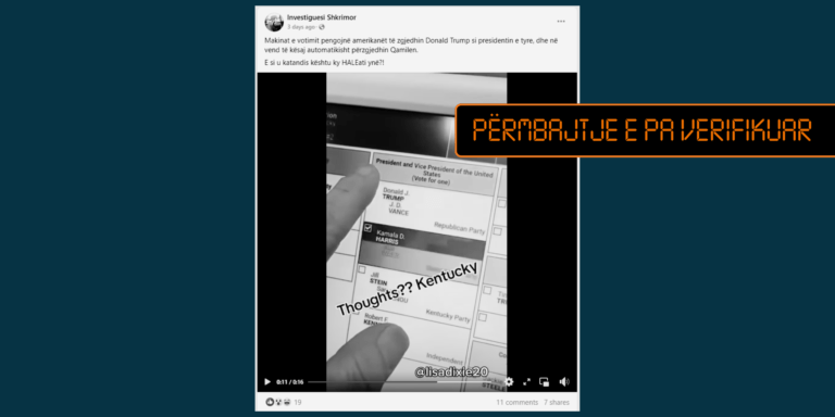 Jo, makinat e votimit në SHBA nuk e zgjedhin automatikisht Kamala Harrisin për presidente