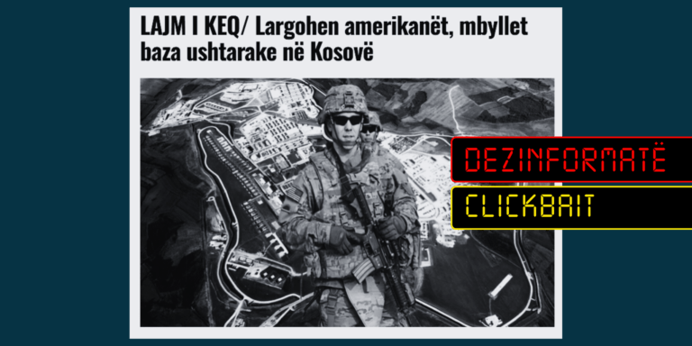 Dezinformohet për largimin e ushtarëve amerikanë dhe mbylljen e bazës ushtarake në Kosovë