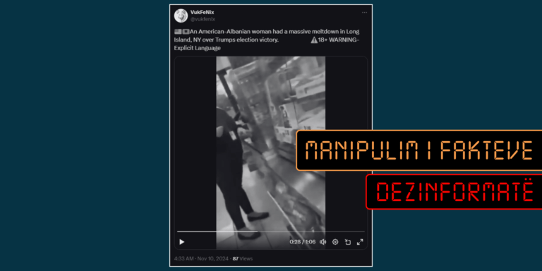 Pa fakte pretendohet se një grua që reagoi ndaj rezultatit të zgjedhjeve në ShBA është shqiptaro-amerikane