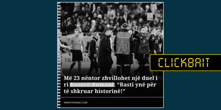 As titulli e as fotografia nuk sqarojnë se bëhet fjalë për ndeshje hendbolli ndërmjet Rahovecit dhe një skuadre rumune