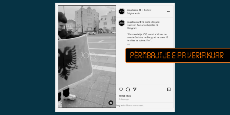 Videoja nuk paraqet valëvitjen e flamurit shqiptar në Beograd, por në Budapest