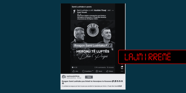 Lushtaku nuk ka thënë se Thaçi dhe Veseli do të lirohen me 20 dhjetor nga Gjykata Speciale