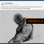 Fotografia nuk paraqet pjesëtar të Policisë së Kosovës duke kryer rite fetare në kufirin Kosovë – Serbi