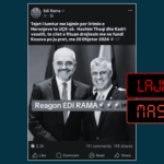 Pretendimi i rremë për lirimin e Thaçit dhe Veselit paraqitet me anë të një postimi të manipuluar të Ramës në Facebook