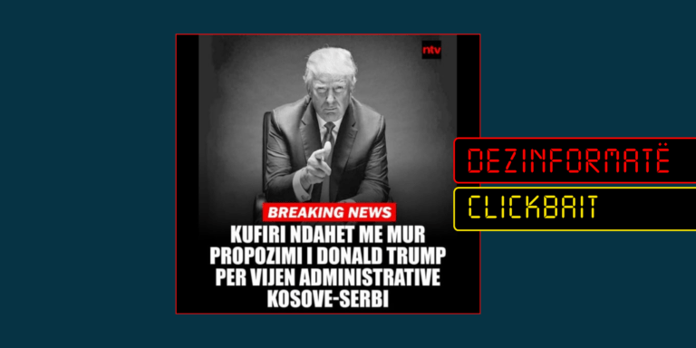 Jo, Trumpi nuk ka propozuar ndarjen me mur të kufirit Kosovë – Serbi