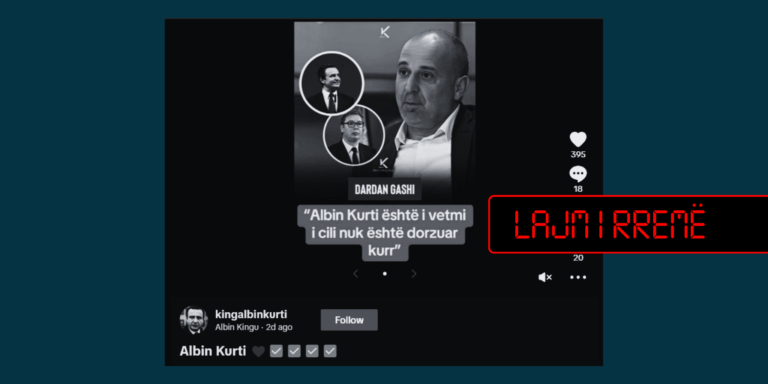 Gashi nuk ka thënë se Kurti është i vetmi që nuk është dorëzuar kurrë