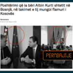 Në njërin prej takimeve të Kurtit në Bosnjë-Hercegovinë kishte flamur të Kosovës