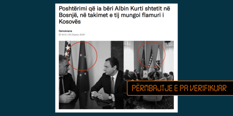 Në njërin prej takimeve të Kurtit në Bosnjë-Hercegovinë kishte flamur të Kosovës