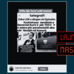 Përmes imazhit të manipuluar pretendohet rrejshëm se LDK e dërgoi në Kushtetuese vendimin e fundit qeveritar për ndarjen nga 100 euro