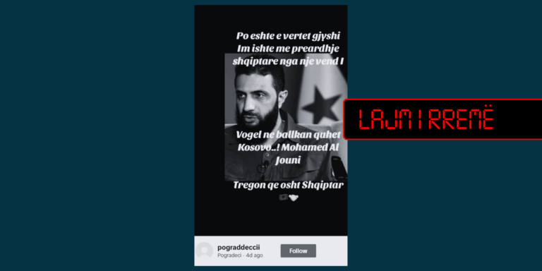 Ahmed al-Sharaa, lideri i ri sirian nuk ka thënë se gjyshi i tij ka prejardhje shqiptare