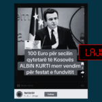 Qeveria s’ka marrë vendim për të ndarë nga 100 euro për të gjithë qytetarët e Kosovës