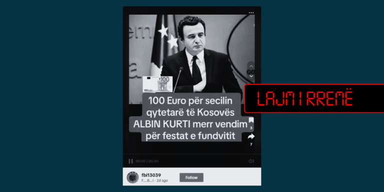 Qeveria s’ka marrë vendim për të ndarë nga 100 euro për të gjithë qytetarët e Kosovës