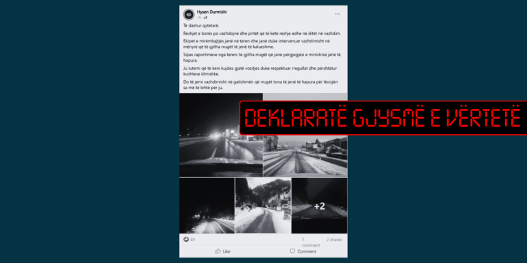 Jo të gjitha rrugët janë të kalueshme, siç pretendon zëvendësministri Durmishi
