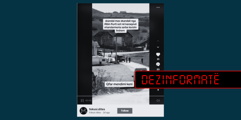 Me imazh të vjetër pretendohet përsëri rrejshëm për futjen e xhandarmërisë serbe në Kosovë